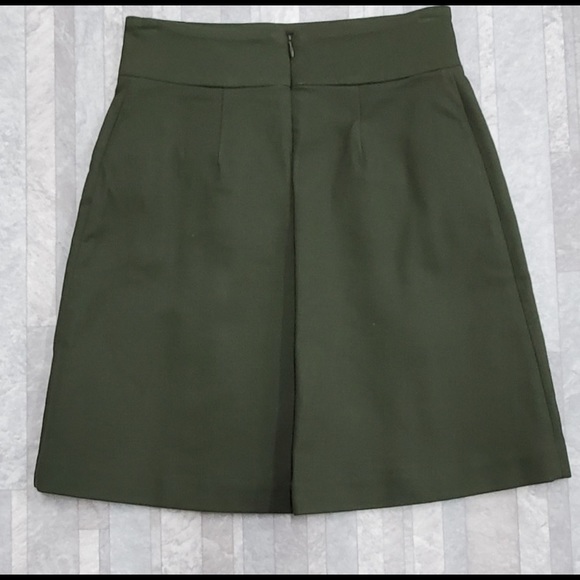 NWT BCBGMaxAzria Penny Military Pencil skirt olive - Picture 2 of 4